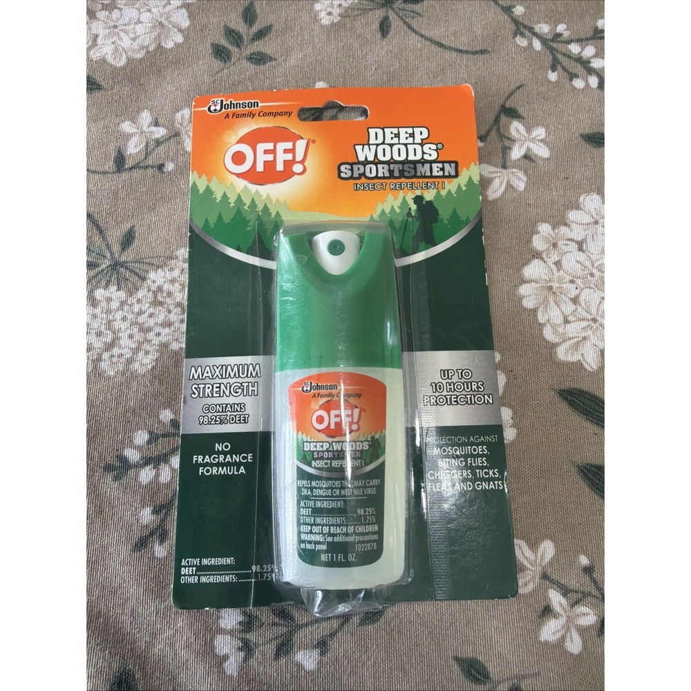 OFF Sportsmen Insect Repellent 1 Deep Woods 1 fl oz Pump Spray Mosquitos NEW